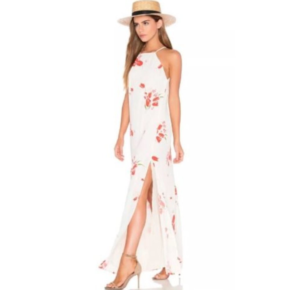 PRIVACY PLEASE Large Long Maxi Beldon Dress Cream